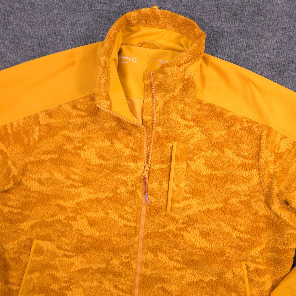 Outdoor Voices Primo Fleece Full Zip Jacket Unisex Large Cider Cloud Camo Hybrid - Picture 2 of 14
